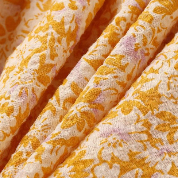 Cider Yellow Floral Cut Out Mini Dress NWT - Picture 2 of 8